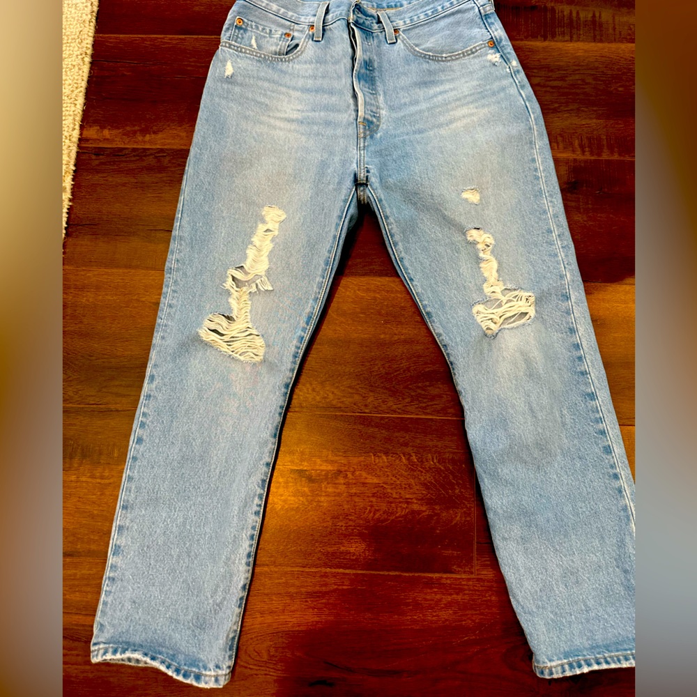Women’s Levi’s 501 Crop Ojai Ring Jeans